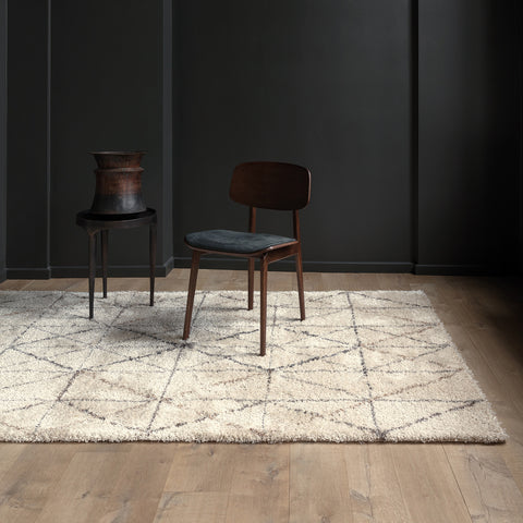Lane Luxury Rug - Geometric with chair and table
