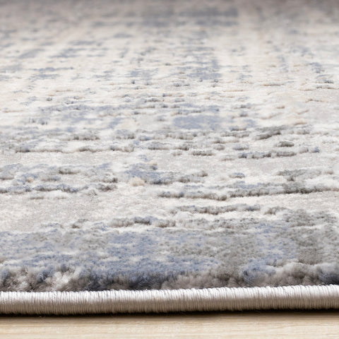 Luca Distressed Rug - Grey Blue pile height