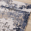 Luca Distressed Rug - Blue & Beige corner