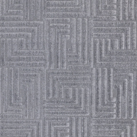 Luxe Rug - Blue Maze sample