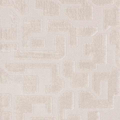 Luxe Rug - White Scattered Shapes sample