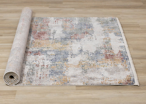 Marisa Distressed Rug - Abstract roll on floor