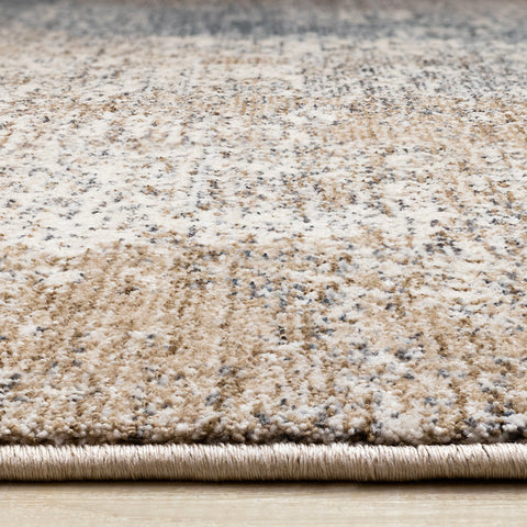 Marisa Distressed Rug - Blue Beige pile height