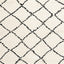  Maroq Shag Rug - Black & White Diamonds full sample