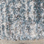 Maroq Shag Rug - Blue / Grey Stripes side detail