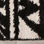 Maroq Shag Rug - Black Peaks corner