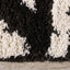 Maroq Shag Rug - Black Peaks side detail