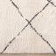 Maroq Shag Rug - Irregular Trellis corner detail