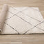 Maroq Shag Rug - Irregular Trellis roll on floor