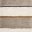  Maroq Shag Rug - Cream / Brown Stripes sample 
