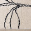 Maroq Shag Rug - Cream & Taupe Vines corner detail