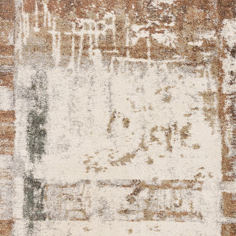 Marquis Distressed Rug - Orange Cream sample