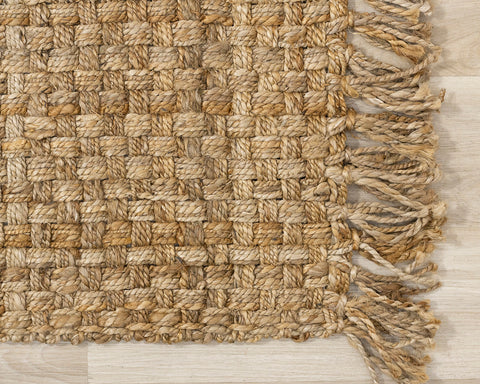 Naturals Rug - Woven Basket corner detail