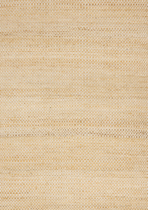 Naturals Jute Rug - Intricate Light Oak Weave full sample