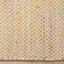 Naturals Jute Rug - Intricate Light Oak Weave corner detail