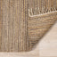 Naturals Rug - Braided Jute corner flipped to show underside