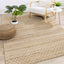 Naturals Jute Rug - Light Oak Diamond in living room setting