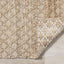 Naturals Jute Rug - Light Oak Diamond corner flipped to show underside