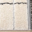 Novato Rug - Black Stripes corner detail