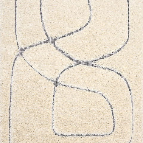 Novato Dual Texture Rug - Wavy Lines sample 