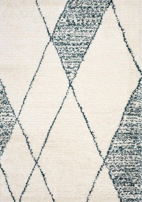 Rondo Distressed Rug - Diamonds sample