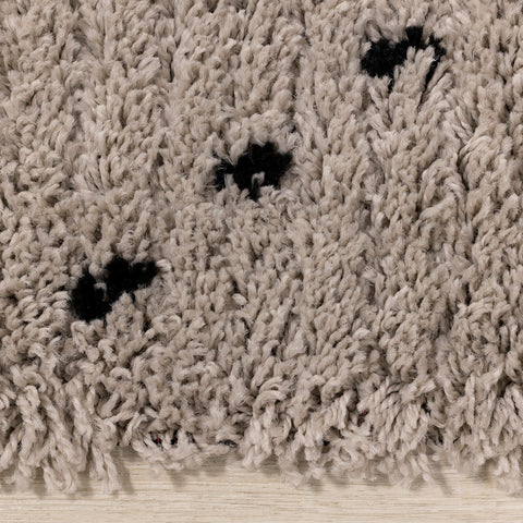 Rondo Rug - Black Diamond Stitch side detail