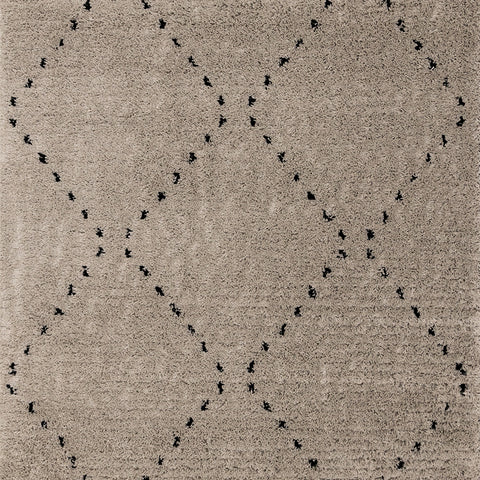 Rondo Rug - Black Diamond Stitch sample 