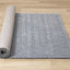 Royal Natural Wool Rug - Blue roll on floor