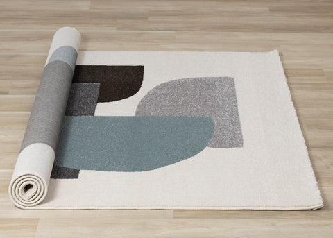 Safi Rug - Modern Abstract roll on floor