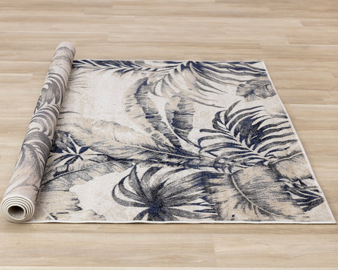  Sara Rug - Botanical Pattern roll on floor