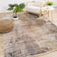 Serene Rug - Organic Brown in living room setting