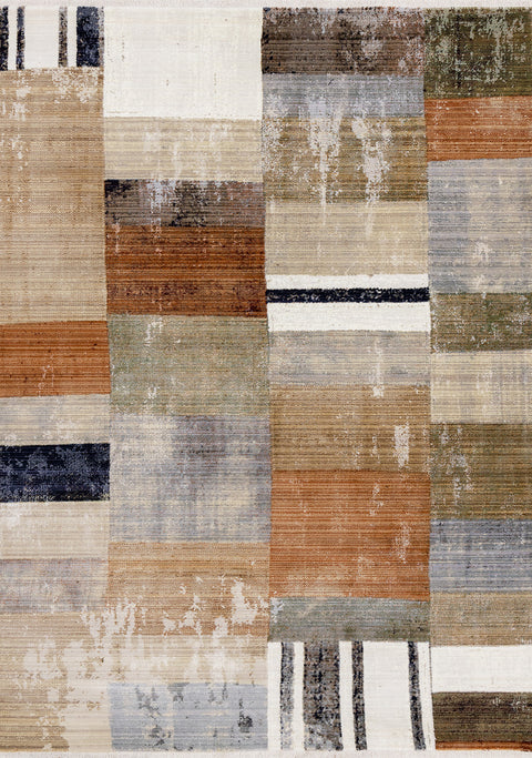 Serene Rug - Orange Blue sample