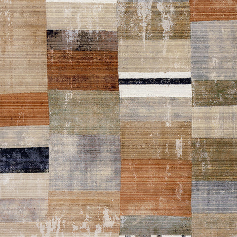 Serene Rug - Orange Blue sample