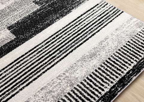 Swift Rug - Patterned Lines corner