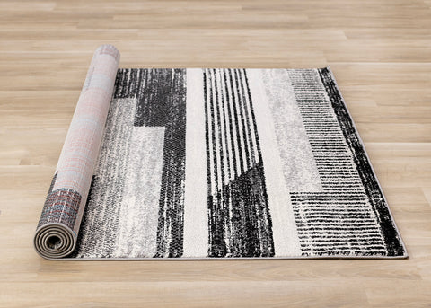 Swift Rug - Patterned Lines roll on floor