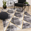 Soho Rug - Grey Yellow Diamonds in living room setting