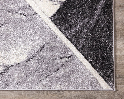 Soho Rug - Geometric Marble corner detail