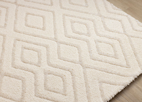 Sully Rug - Beige Diamonds corner