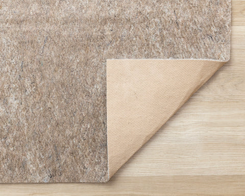 Anti-slip Rug Underpad corner flipped to reveal underside detail