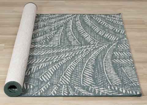 Vista Indoor / Outdoor Rug - Botanical Print roll on floor