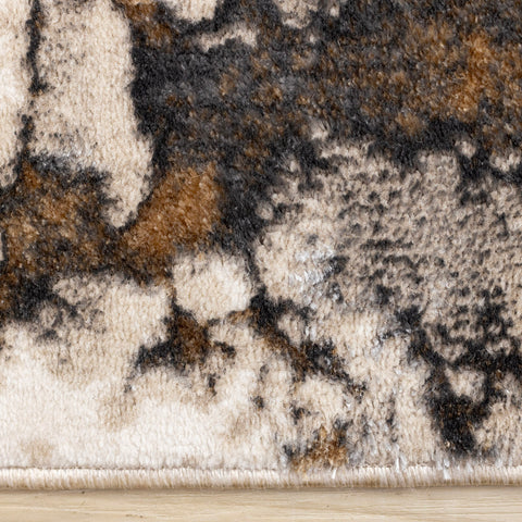 Zola Distressed Rug - Foliage side detail