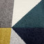 Safi Rug - Geometric Blue Grey Yellow