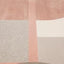 Belle Plush Rug - Pink / Grey Geometric Pattern